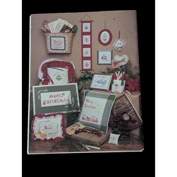 Barbara & Cheryl A Homemade Christmas Cross Stitch & Stencil Pattern Book 12 - Picture 2 of 4